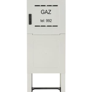 Szafka gazowa z postumentem średnie ciśnienie PSG DPT600 - jasny szary