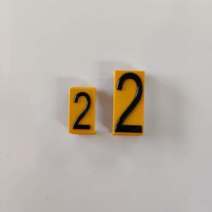 Kostka do tabliczki wymiennej cyfra"2"duża ST-IGG-1004:2015