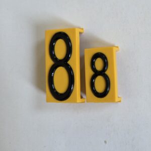 Kostka do tabliczki wymiennej cyfra"8"duża ST-IGG-1004:2015