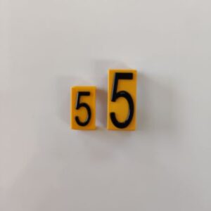 Kostka do tabliczki wymiennej cyfra"5"duża ST-IGG-1004:2015