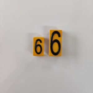 Kostka do tabliczki wymiennej cyfra"6"duża ST-IGG-1004:2015