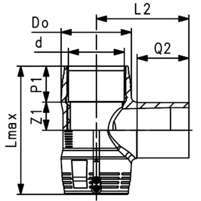 +GF+ Trójnik elektrooporowy PE100 SDR11 dn180 ELGEF Plus - obrazek 2