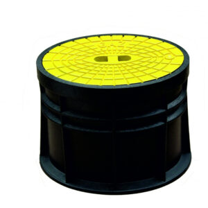 Skrzynka uliczna owalna ZZU PEHD DN Typ 4055 z napisem GAZ