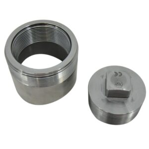 FITTING Króciec z korkiem 2 1/2" GZ na 2" GW + korek 2" GZ/stożek